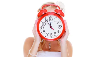 Para a noiva não se atrasar